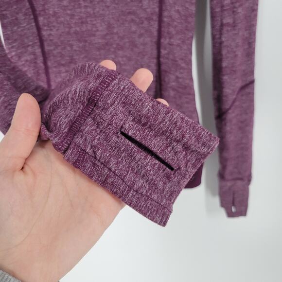 Lululemon Purple Heather Half Zip Long Sleeve Inspire Pullover 4 - Picture 5 of 10